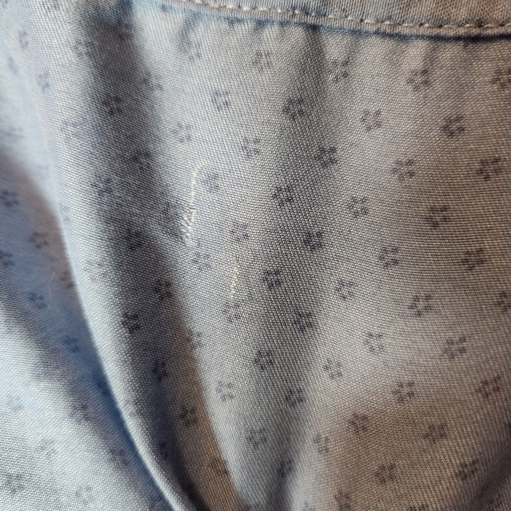 Men's medium patterned Blue Button-Up Shirt‎ - Picture 11 of 13